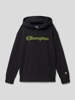 CHAMPION Hoodie met logoprint Zwart
