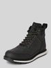 Levi’s® Acc. Boots met veters en labeldetail, model 'AXEL' Zwart