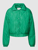 Only Gewatteerd jack met platte kraag, model 'VIOLA' Groen