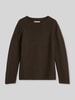 Marc O'Polo Regular Fit Pullover aus reiner Baumwolle Dunkelbraun