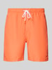 Shiwi Regular Fit Badehose mit Label-Patch Modell 'Mike' Orange