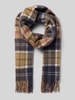Barbour Schal aus reiner Wolle Modell 'SERENA' Dunkelblau