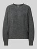 Pepe Jeans Gebreide pullover met ronde hals, model 'IRMA' Antraciet