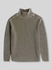 G-Star RAW Sweter z półgolfem o kroju oversized z czystej bawełny Khaki