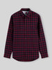 Tommy Jeans Regular Fit Freizeithemd aus Baumwolle mit Karomuster Dunkelrot