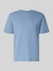 Marc O'Polo Regular Fit T-Shirt aus reiner Baumwolle Sky