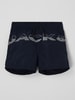 Jack & Jones Badehose und Handtuch im Set Modell 'Beach Pack' Marineblau