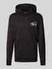 Tommy Jeans Regular Fit Hoodie mit Label-Print Black