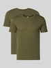 Tommy Jeans Slim fit T-shirt van puur katoen in een set van 2 stuks Zwart