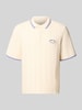 JACK & JONES Koszulka polo w dzianinowej optyce, krój regular fit, model 'Menton' Beżowy