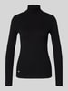 Lauren Ralph Lauren Gebreide coltrui, model 'AMANDA' Zwart