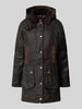 Barbour Regular fit gewaxt jack met klepzakken, model 'BOWER WAX' Olijfgroen