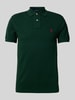 Polo Ralph Lauren Poloshirt mit Label-Stitching Dunkelgruen