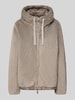 WHITE LABEL Jacke mit Kunstfellbesatz Taupe