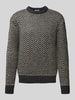 SELECTED HOMME Strickpullover mit Rundhalsausschnitt Modell 'HARRY' Graphit