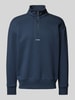 CK Calvin Klein Sweatshirt met labelprint, model 'NANO' Blauw