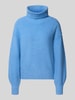 s.Oliver RED LABEL Regular Fit Rollkragenpullover aus Baumwoll-Mix Hellblau