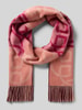 Gant Schal aus Wolle mit Fransen Modell 'MONOGRAM WOOL SCARF' Bordeaux