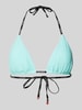 HUGO Bikini-Oberteil in Triangel-Form Modell 'PURE' Blau