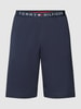 Tommy Hilfiger Sweatshorts met elastische band met logo, model 'JERSEY SHORT' Donkerblauw