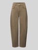 Liu Jo White Jeans van katoenmix met strass-steentjes Beige