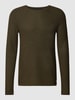Jack & Jones Premium Strickpullover mit Rundhalsausschnitt Modell 'Carlos' Olivgrün