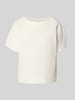OPUS T-shirt met ronde hals, model 'Suppi' Offwhite