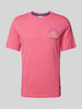 Scotch & Soda T-Shirt mit Label-Print Pink