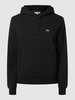 Lacoste Classic fit hoodie met kangoeroezak  Zwart