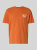 Tommy Jeans Relaxed Fit T-Shirt aus reiner Baumwolle Orange