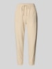 Soyaconcept Tapered fit broek met steekzakken, model 'Cissie' Zand