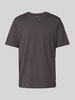 Jack & Jones T-shirt z detalem z logo model ‘ORGANIC’ Antracytowy