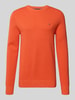 Tommy Hilfiger Regular fit gebreide pullover van zuiver katoen Oranje