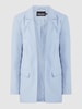 Pieces Blazer met reverskraag, model 'Bossy' Lichtblauw