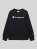 CHAMPION Sweatshirt mit Label-Print Black
