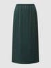 American Vintage Midirock aus Satin Modell 'Widland' Dunkelgrün
