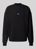 Hugo Blue Sweatshirt mit Stehkragen Modell 'Nedro' Black