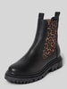 Tamaris chelsea boots van echt rundleer Zwart