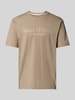 Marc O'Polo Regular Fit T-Shirt aus reiner Baumwolle Beige