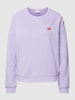 Saint Tropez Sweatshirt met motiefstitching, model 'Tess' Lila