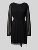 Vila Knielanges Kleid mit Rundhalsausschnitt Modell 'DALIANA' Black