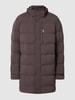 Pierre Cardin Steppjacke mit Kapuze - 'Futureflex' Aubergine meliert