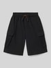 s.Oliver RED LABEL Loose Fit Bermudas mit Cargotaschen Black