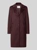 s.Oliver RED LABEL Regular fit lange jas met wol Bordeaux