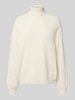 Liu Jo White Strickpullover mit Rollkragen Offwhite