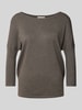 FREE/QUENT Gebreide pullover met ronde hals, model 'JONE' Taupe