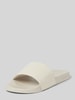 CK Calvin Klein Slides mit Label-Print Beige