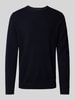 Christian Berg Men Gebreide pullover met ronde hals Marineblauw