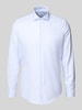 SEIDENSTICKER Slim Fit Business-Hemd mit Kentkragen Bleu