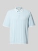 JACK & JONES Koszulka polo w dzianinowej optyce, krój regular fit, model 'Menton' Jasnoniebieski